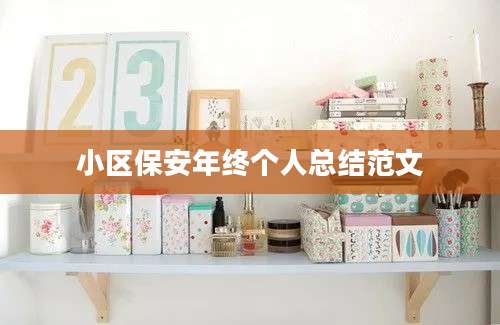 小区保安年终个人总结范文