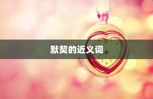默契的近义词
