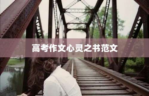 高考作文心灵之书范文