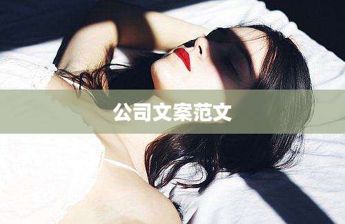 公司文案范文