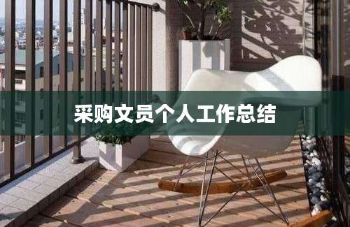 采购文员个人工作总结