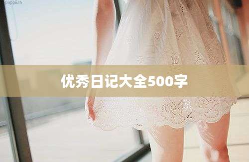 优秀日记大全500字