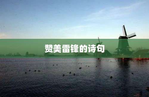 赞美雷锋的诗句
