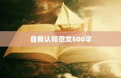 自我认知范文500字