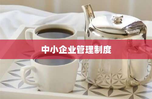 中小企业管理制度