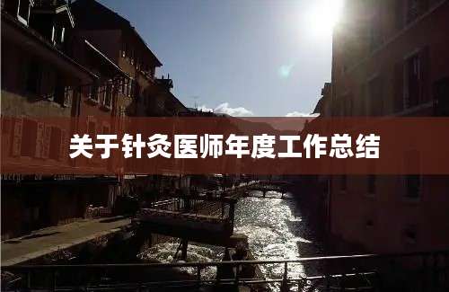 关于针灸医师年度工作总结