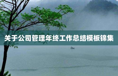 关于公司管理年终工作总结模板锦集