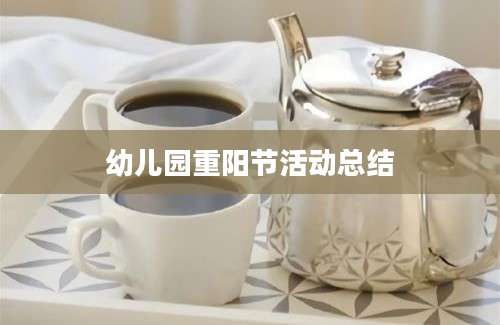 幼儿园重阳节活动总结