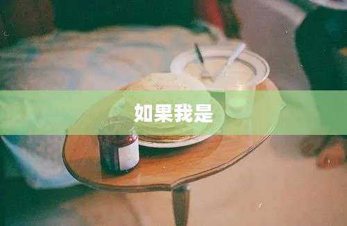 如果我是