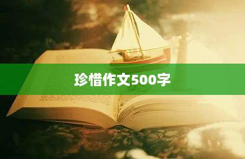 珍惜作文500字