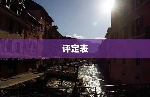 评定表