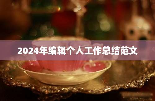 2024年编辑个人工作总结范文