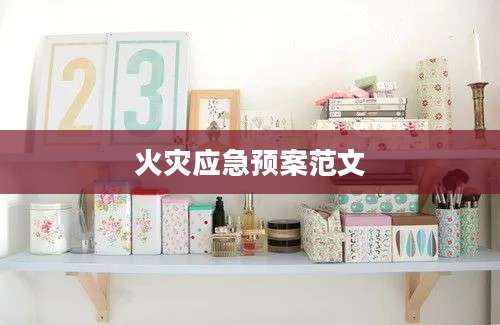 火灾应急预案范文