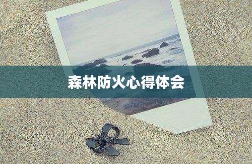 森林防火心得体会