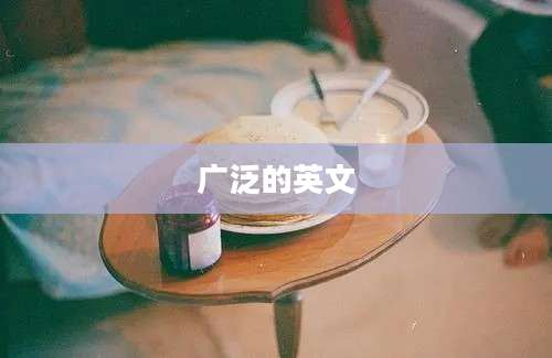 广泛的英文