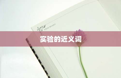 实验的近义词