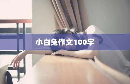 小白兔作文100字
