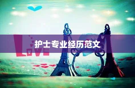 护士专业经历范文