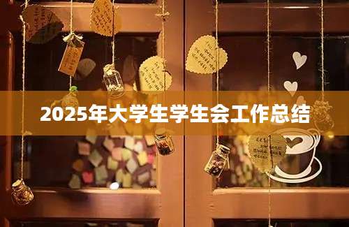 2025年大学生学生会工作总结