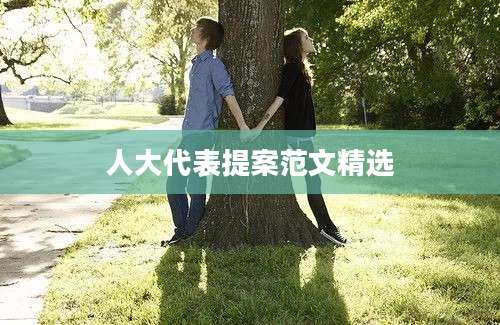 人大代表提案范文精选