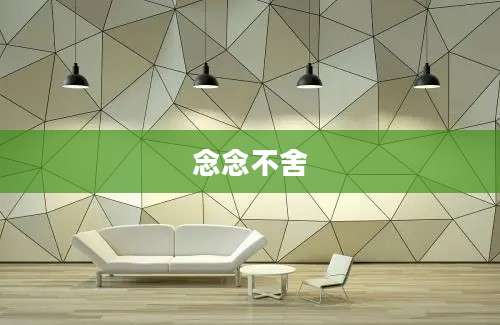 念念不舍