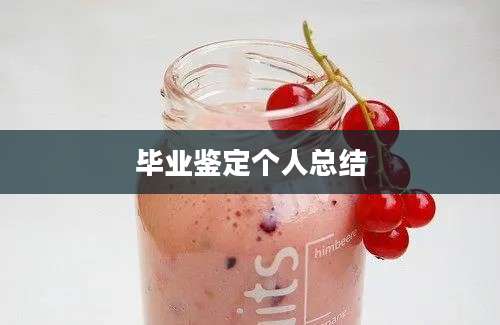 毕业鉴定个人总结