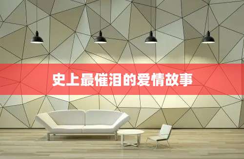 史上最催泪的爱情故事