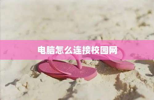 电脑怎么连接校园网