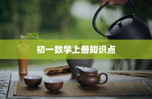 初一数学上册知识点