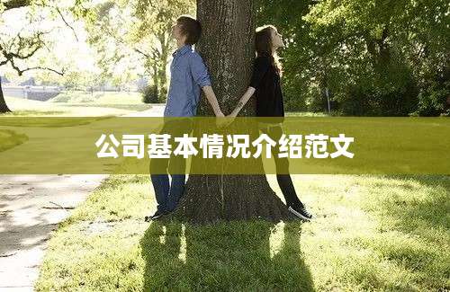 公司基本情况介绍范文