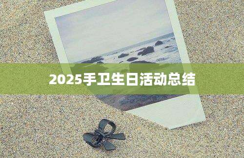 2025手卫生日活动总结