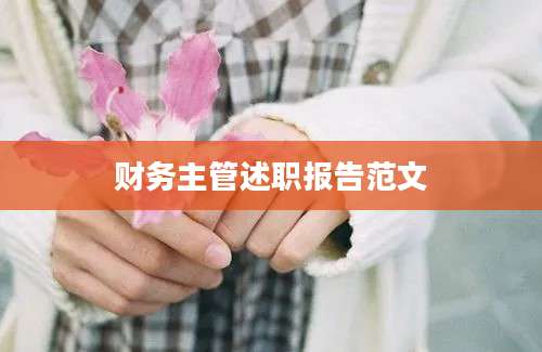 财务主管述职报告范文