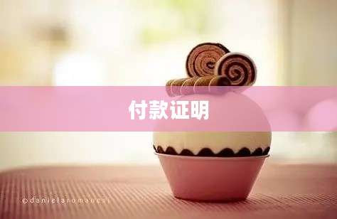 付款证明