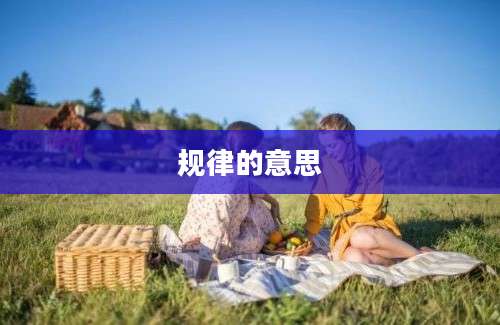 规律的意思