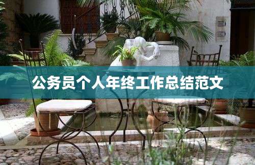 公务员个人年终工作总结范文