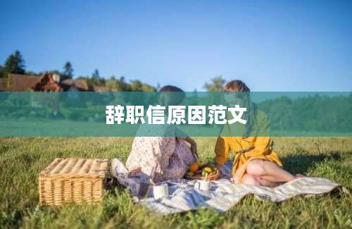 辞职信原因范文