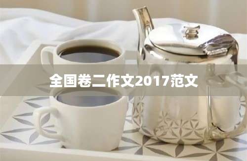 全国卷二作文2017范文