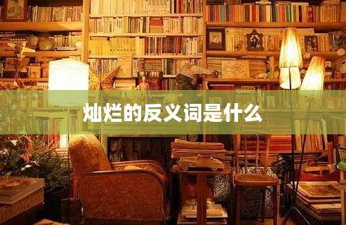 灿烂的反义词是什么