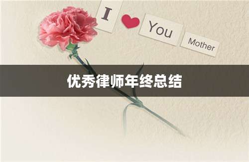 优秀律师年终总结