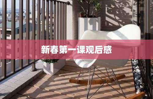 新春第一课观后感