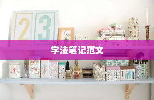 学法笔记范文