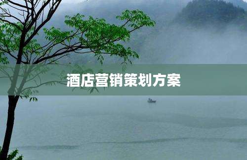 酒店营销策划方案