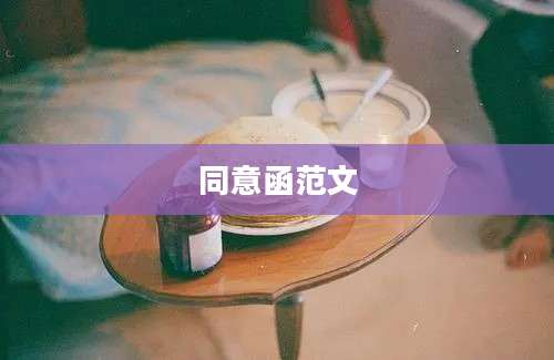 同意函范文