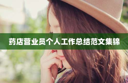 药店营业员个人工作总结范文集锦
