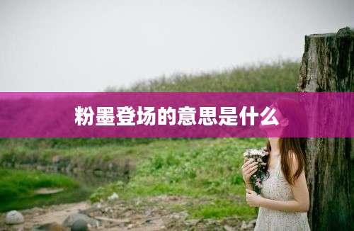 粉墨登场的意思是什么