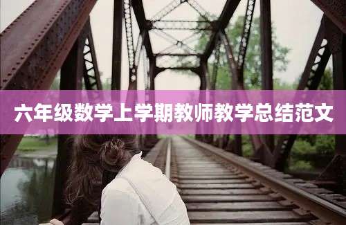 六年级数学上学期教师教学总结范文