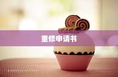重修申请书