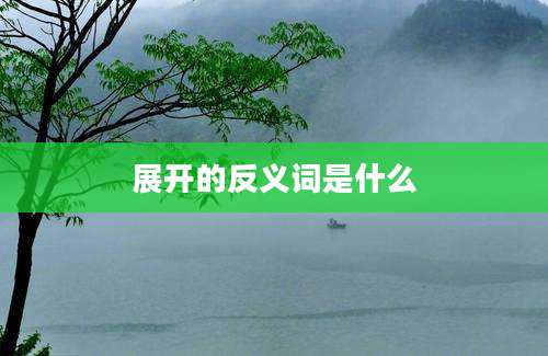 展开的反义词是什么