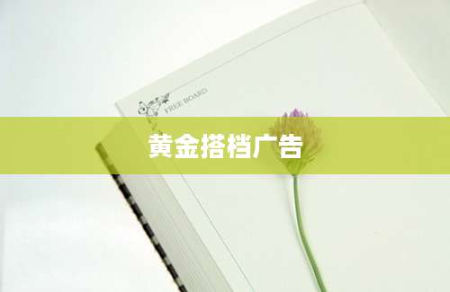 黄金搭档广告