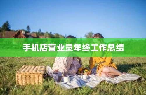 手机店营业员年终工作总结